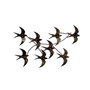 Wallity Flying Birds 1 Escultura de Pared de Metal Multicolor